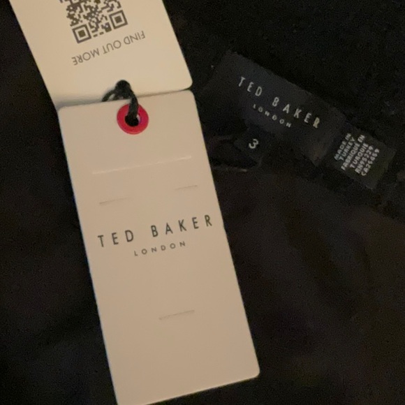 Ted Baker London Kattyyt Boucllè Straight leg Ankle Pants -size 3 color black - Picture 13 of 14